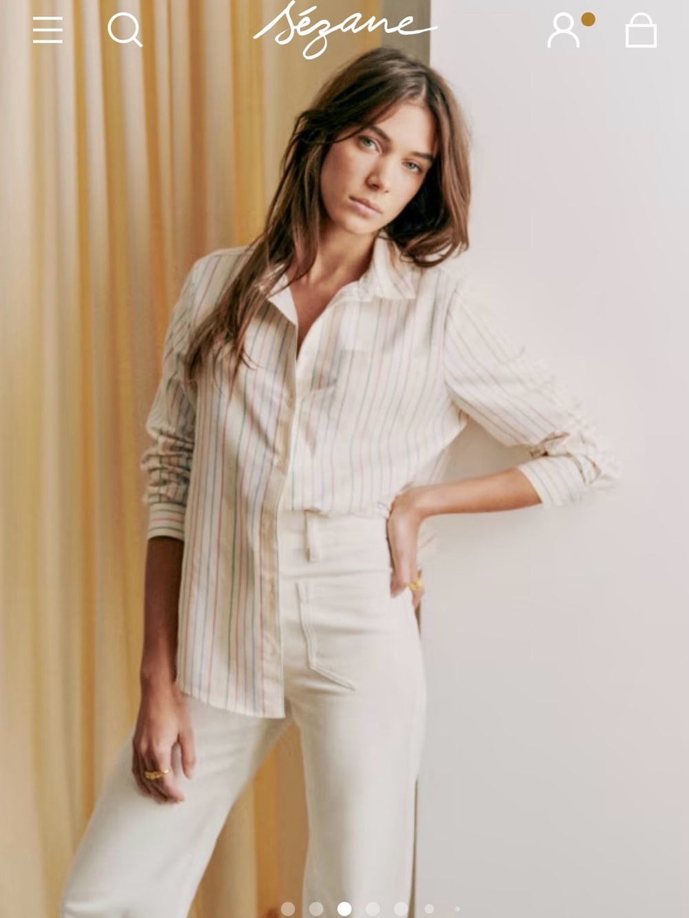 Sézane TOMBOY SHIRT - Picture 1 of 6